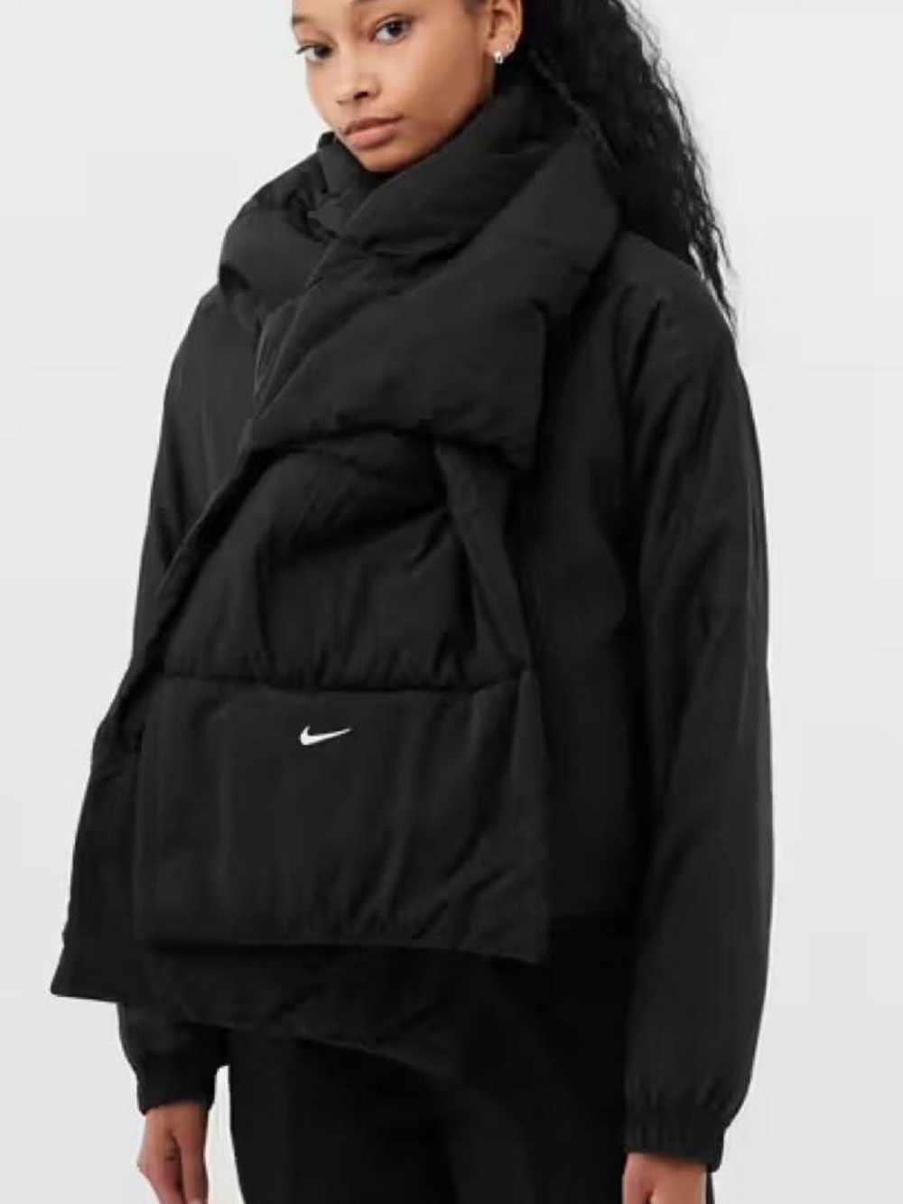 Nike Black Therma-Fit Quilted Scarf